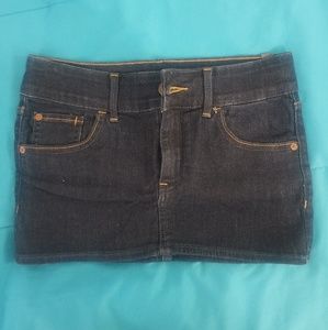 Dark Abercrombie and Fitch Denim Jean skirt